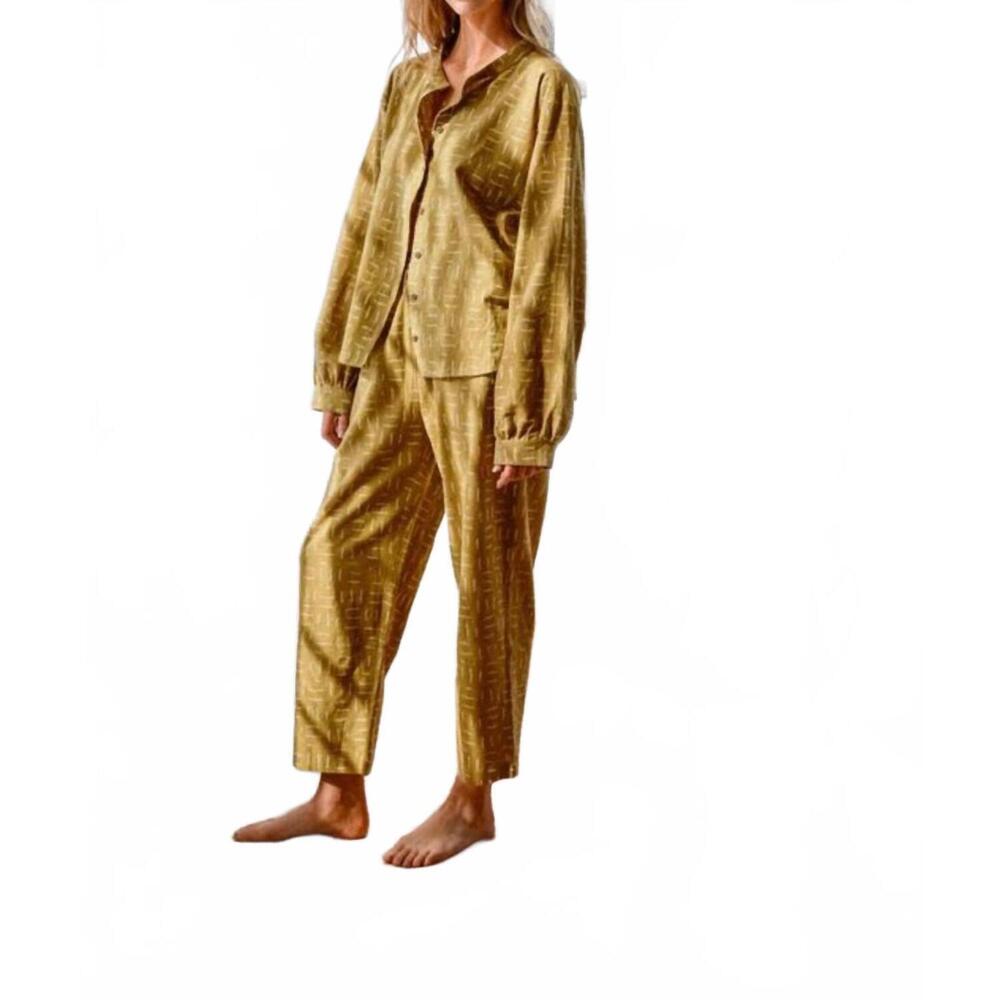 NEW MAELU twiggy lounge pants in olive cotton